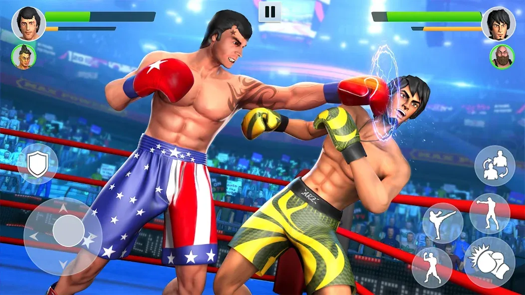 Взлом Boxing Heros: Fighting Games (Тэг Боксинг Игры)  [МОД Много денег] — последняя версия apk на Андроид screen 4