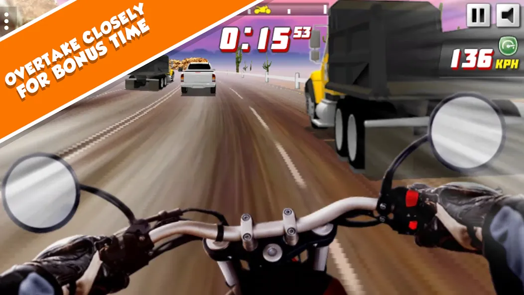 Скачать взломанную Highway Rider Extreme — 3D Mot (Хайвей Райдер Экстрим)  [МОД Бесконечные деньги] — полная версия apk на Андроид screen 3