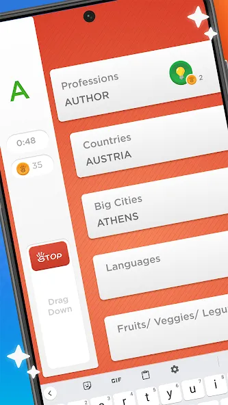 Скачать взлом Stop — Categories Word Game  [МОД Много денег] — полная версия apk на Андроид screen 1