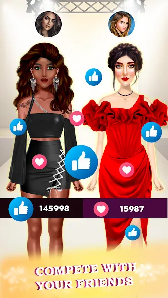 Взломанная Super Stylist: Dress Up Games  [МОД Бесконечные монеты] — стабильная версия apk на Андроид screen 2