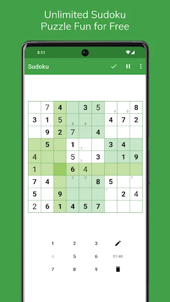 Взломанная Sudoku  [МОД Бесконечные монеты] — полная версия apk на Андроид screen 1