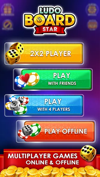 Взлом Ludo Online Multiplayer (Людо Онлайн Многопользовательская Игра)  [МОД Много денег] — стабильная версия apk на Андроид screen 1