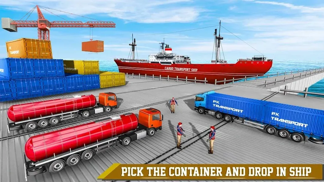 Взломанная Cargo Transport Truck Driving (Грузовик перевозки грузов)  [МОД Unlocked] — стабильная версия apk на Андроид screen 4