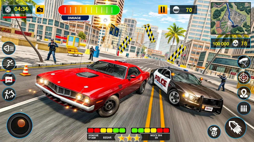 Взлом US Police Shooting Crime City  [МОД Mega Pack] — полная версия apk на Андроид screen 4