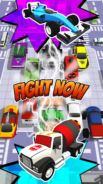 Скачать взломанную Superhero Car Merge Battle  [МОД Бесконечные деньги] — стабильная версия apk на Андроид screen 5