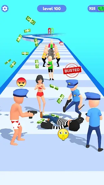 Скачать взлом Thief Run Race 3D: Fun Race  [МОД Mega Pack] — стабильная версия apk на Андроид screen 4