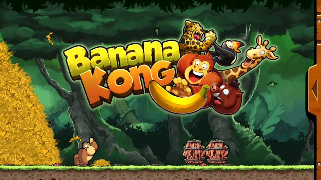 Взломанная Banana Kong (Банана Конг)  [МОД Mega Pack] — последняя версия apk на Андроид screen 1