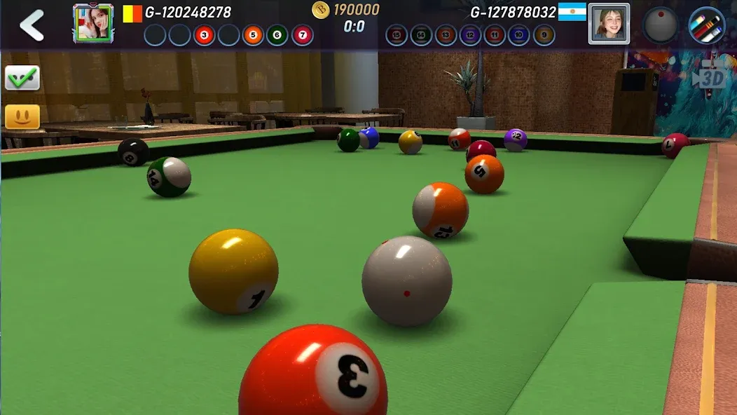 Взломанная Real Pool 3D 2 (Риал Пул 3Д 2)  [МОД Mega Pack] — полная версия apk на Андроид screen 1