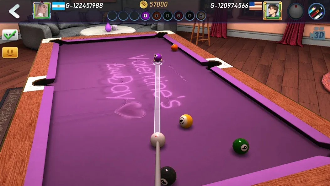 Взломанная Real Pool 3D 2 (Риал Пул 3Д 2)  [МОД Mega Pack] — полная версия apk на Андроид screen 4