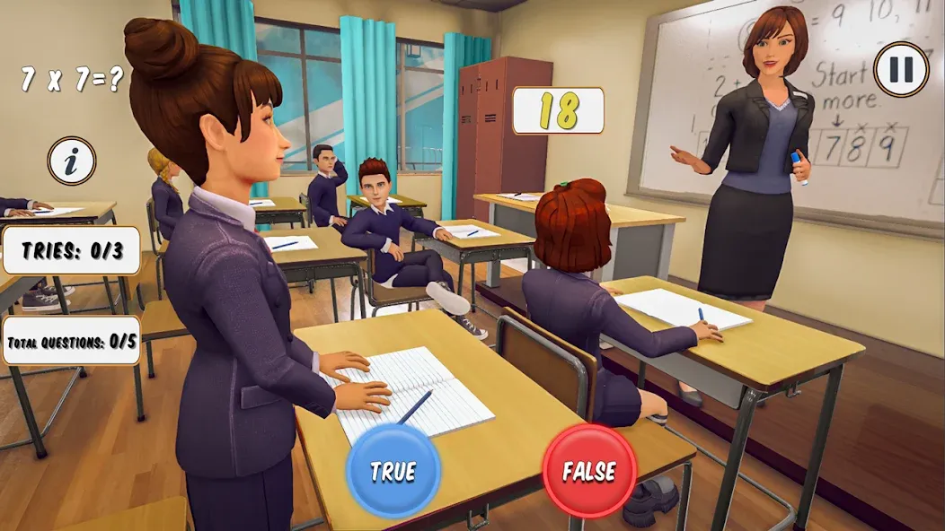 Скачать взлом High School Teacher Simulator  [МОД Много денег] — последняя версия apk на Андроид screen 2