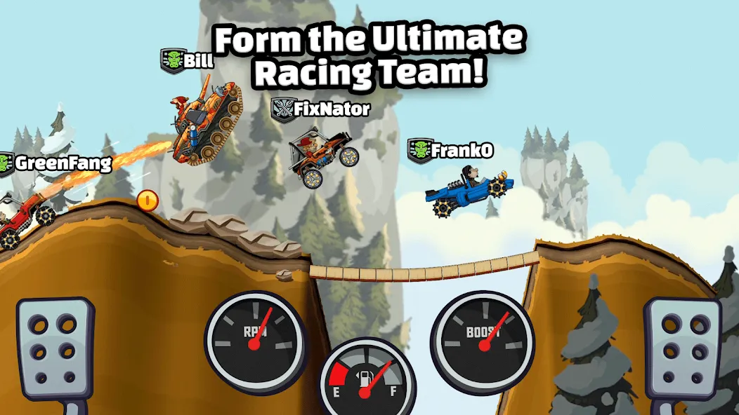 Взломанная Hill Climb Racing 2 (Хилл Клаим Рейсинг 2)  [МОД Много денег] — полная версия apk на Андроид screen 5