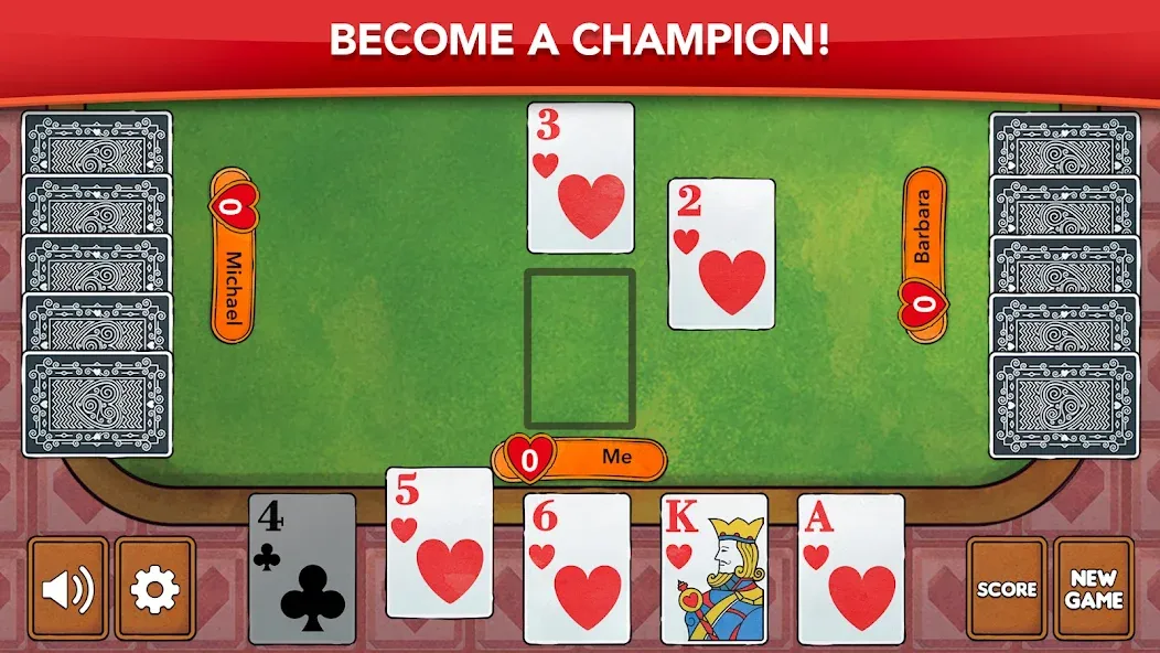 Взломанная Hearts — Card Game Classic (Хартс)  [МОД Много монет] — полная версия apk на Андроид screen 2