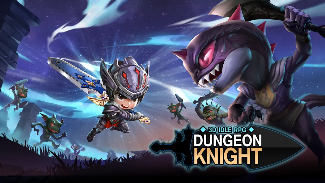 Скачать взломанную Dungeon Knight (Данжен Найт)  [МОД Mega Pack] — полная версия apk на Андроид screen 1