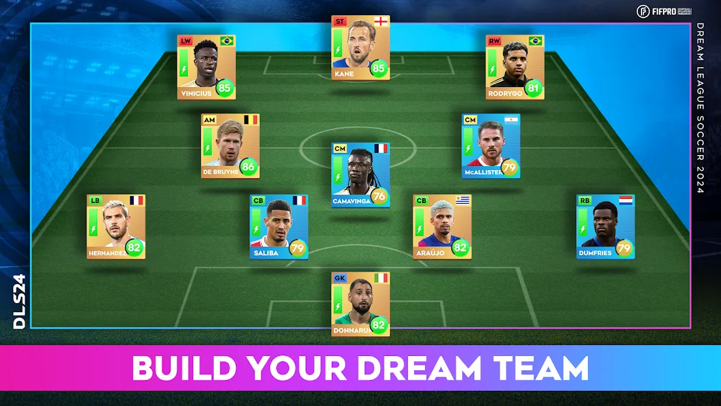 Скачать взлом Dream League Soccer 2024 (Дрим Лиг Соккер 2023)  [МОД Бесконечные монеты] — полная версия apk на Андроид screen 4