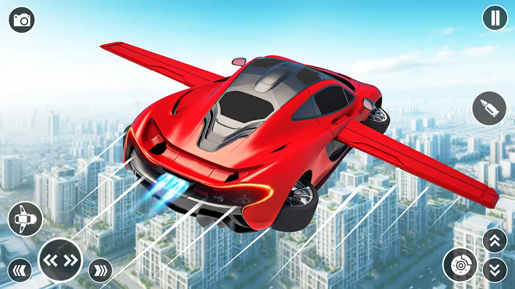 Взломанная Flying Car Robot Shooting Game  [МОД Бесконечные деньги] — стабильная версия apk на Андроид screen 1