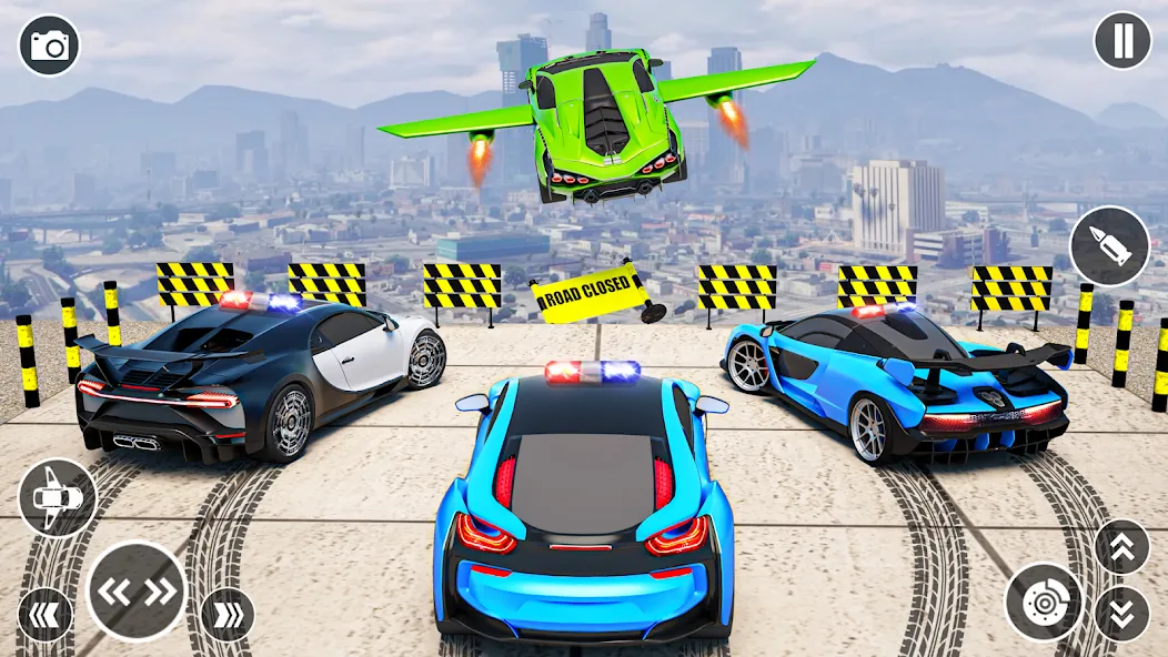 Взломанная Flying Car Robot Shooting Game  [МОД Бесконечные деньги] — стабильная версия apk на Андроид screen 2