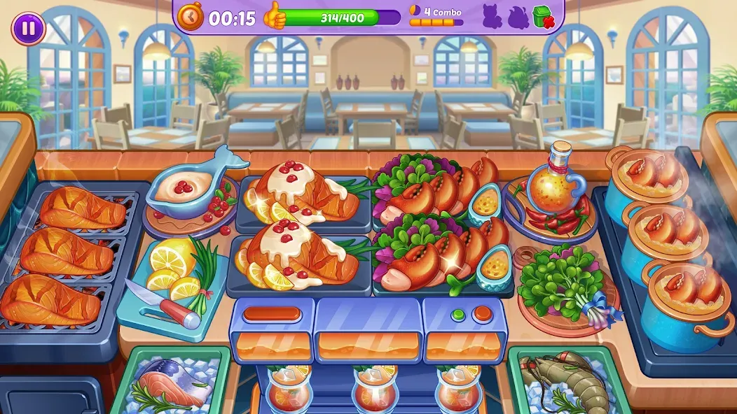 Взлом Cooking Crush — Cooking Game (Кукинг Краш)  [МОД Unlimited Money] — полная версия apk на Андроид screen 2