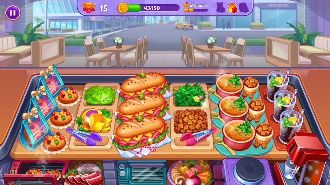 Взлом Cooking Crush — Cooking Game (Кукинг Краш)  [МОД Unlimited Money] — полная версия apk на Андроид screen 4