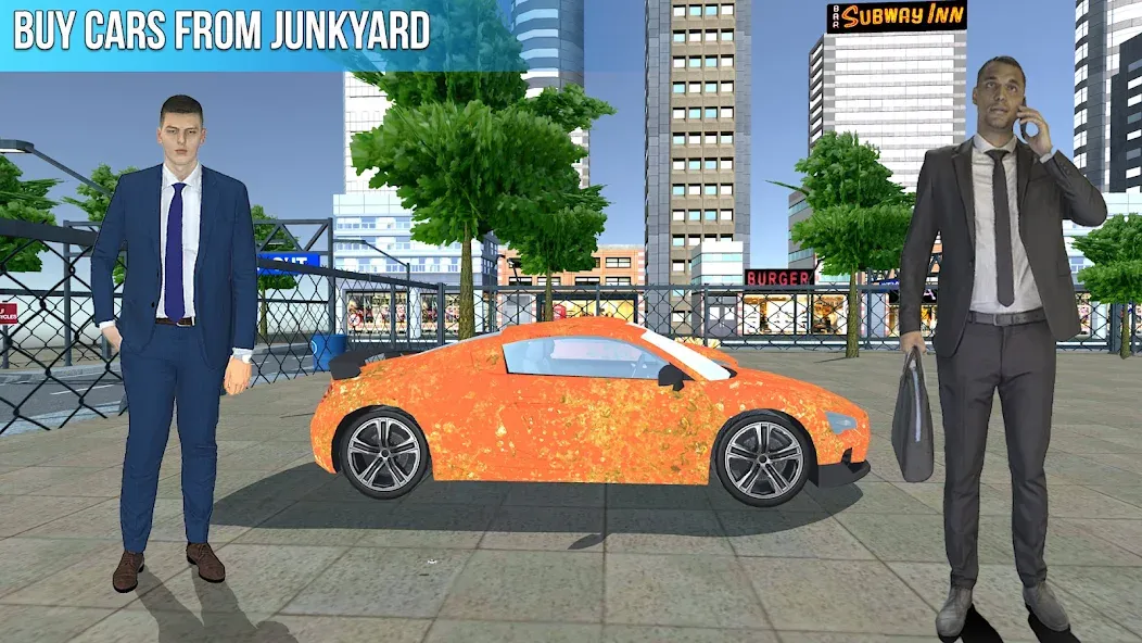 Скачать взломанную Used Car Dealers Job Simulator  [МОД Mega Pack] — стабильная версия apk на Андроид screen 2