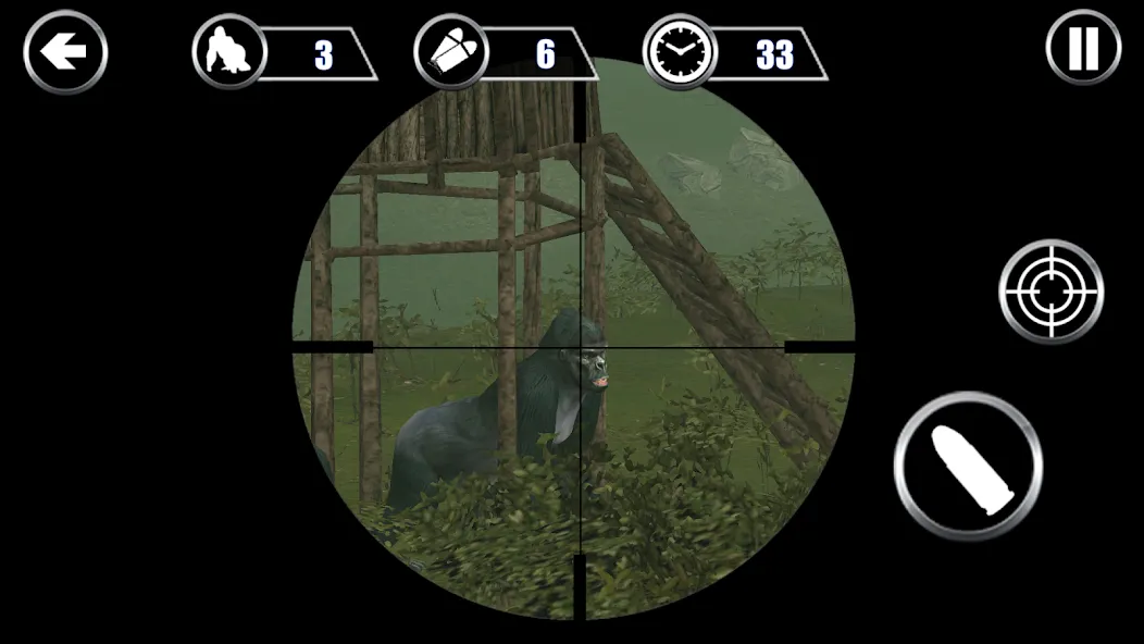 Скачать взломанную Gorilla Hunter: Hunting games (Горилла Хантер)  [МОД Все открыто] — последняя версия apk на Андроид screen 1