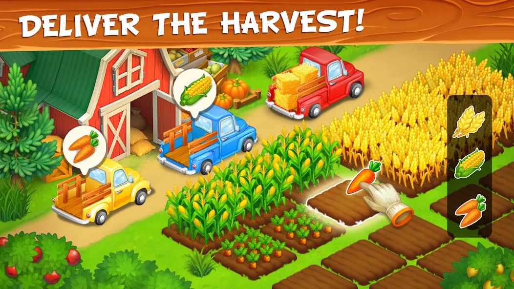 Скачать взлом Farm Town — Family Farming Day (Фарм Таун)  [МОД Бесконечные монеты] — полная версия apk на Андроид screen 2