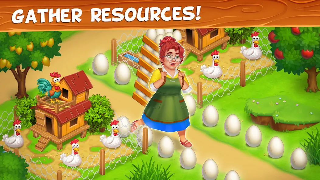 Скачать взлом Farm Town — Family Farming Day (Фарм Таун)  [МОД Бесконечные монеты] — полная версия apk на Андроид screen 3