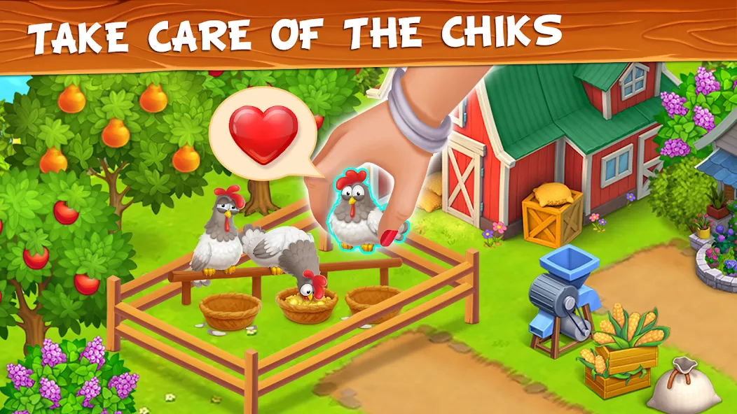 Скачать взлом Farm Town — Family Farming Day (Фарм Таун)  [МОД Бесконечные монеты] — полная версия apk на Андроид screen 4