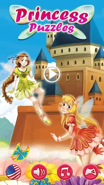 Скачать взлом Princess Girls Puzzles — Kids  [МОД Unlimited Money] — стабильная версия apk на Андроид screen 1