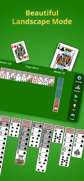 Взломанная Spider Solitaire Classic  [МОД Все открыто] — стабильная версия apk на Андроид screen 2