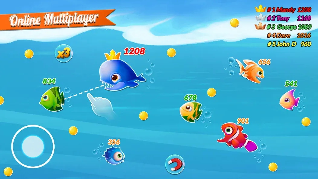 Взломанная Fish.IO Fish Games Shark Games (Фиш Ай О Фиш Геймс Шарк Геймс)  [МОД Много денег] — стабильная версия apk на Андроид screen 2