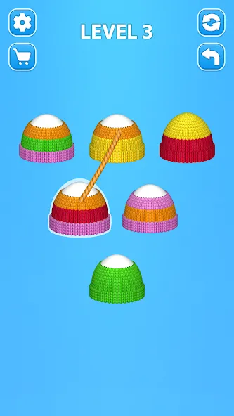 Скачать взломанную Cozy Knitting: Sorting games (Кози Ниттинг)  [МОД Бесконечные монеты] — стабильная версия apk на Андроид screen 1