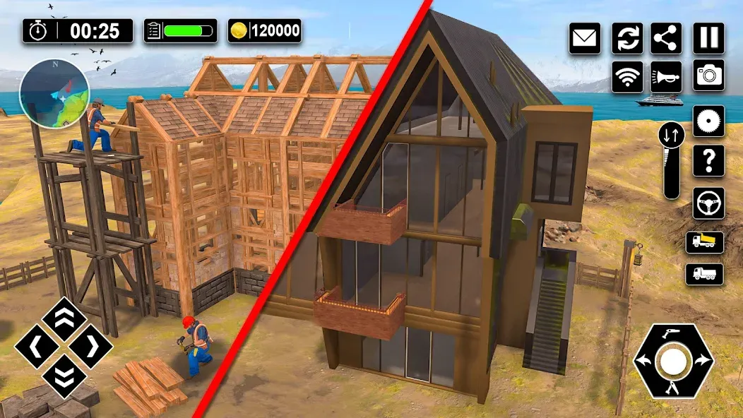 Скачать взлом Wood House Construction Game  [МОД Много монет] — последняя версия apk на Андроид screen 4