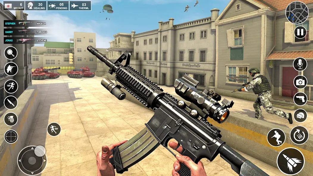 Взлом Anti Terrorist Shooting Game  [МОД Бесконечные деньги] — полная версия apk на Андроид screen 1