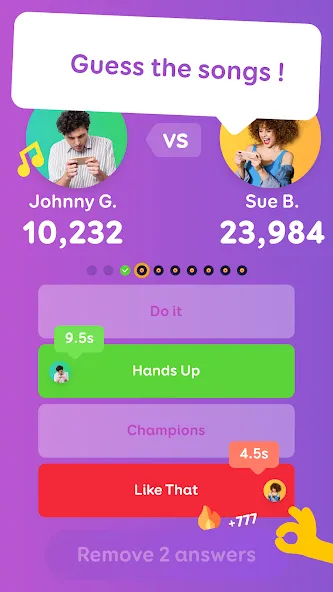 Взломанная SongPop® — Guess The Song (СонгПоп)  [МОД Много монет] — стабильная версия apk на Андроид screen 1