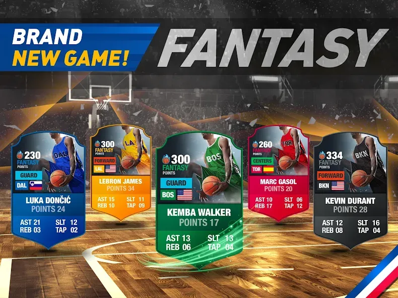 Взломанная Basketball Fantasy Manager NBA  [МОД Menu] — стабильная версия apk на Андроид screen 3