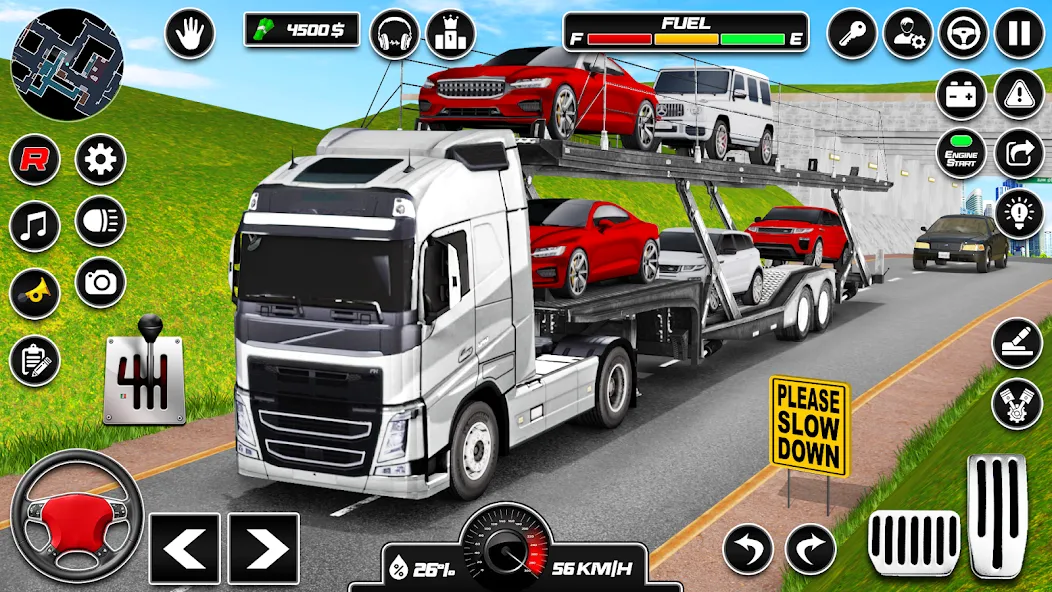 Взломанная Car Transporter 3d:Truck Games  [МОД Много монет] — последняя версия apk на Андроид screen 1