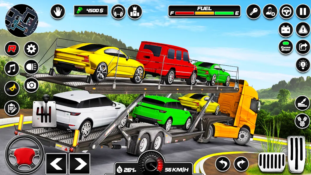 Взломанная Car Transporter 3d:Truck Games  [МОД Много монет] — последняя версия apk на Андроид screen 2