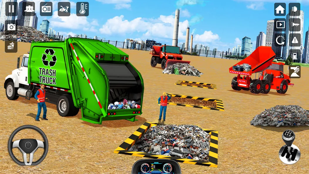 Скачать взлом Trash Truck Games Simulator 3D  [МОД Бесконечные монеты] — стабильная версия apk на Андроид screen 3