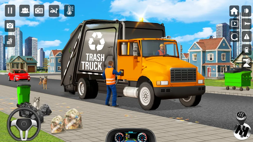 Скачать взлом Trash Truck Games Simulator 3D  [МОД Бесконечные монеты] — стабильная версия apk на Андроид screen 5