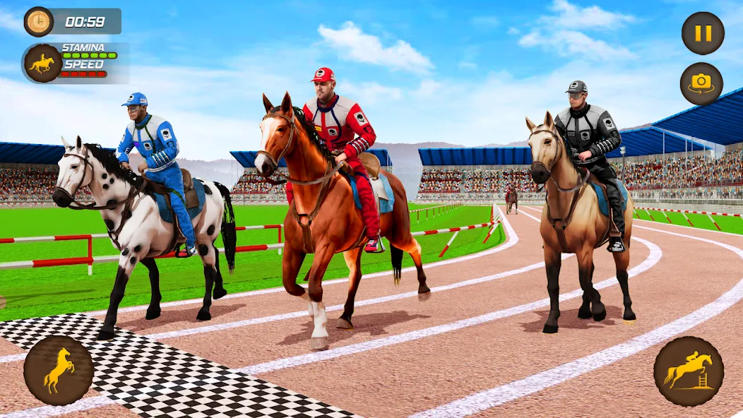 Взломанная Horse Racing Game: Horse Games  [МОД Меню] — последняя версия apk на Андроид screen 2