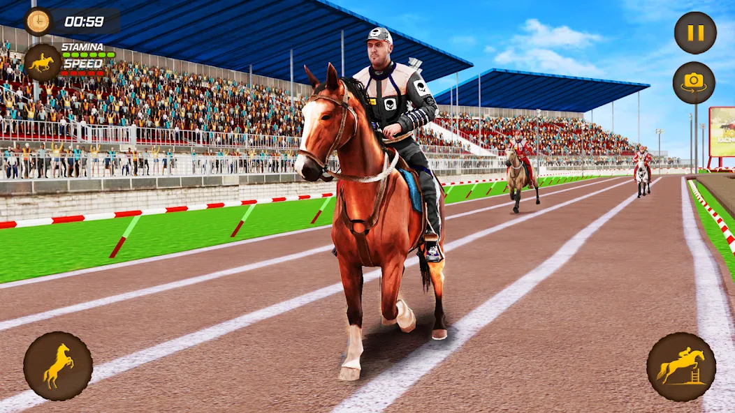 Взломанная Horse Racing Game: Horse Games  [МОД Меню] — последняя версия apk на Андроид screen 3