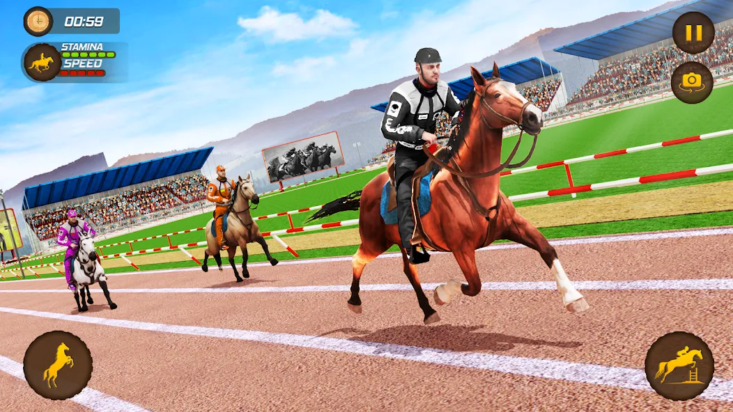 Взломанная Horse Racing Game: Horse Games  [МОД Меню] — последняя версия apk на Андроид screen 4