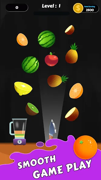 Взломанная Fruit Cut Master — Crazy Slash (Фрут Кат Мастер)  [МОД Все открыто] — последняя версия apk на Андроид screen 1