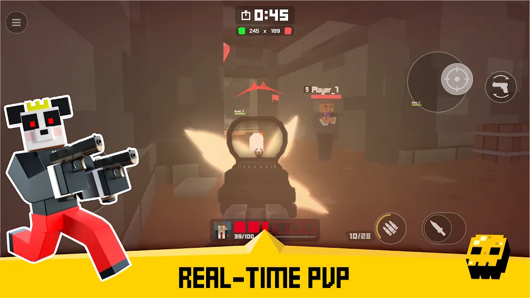 Взломанная Krunker FRVR — Multiplayer FPS (Крункер ФРВР)  [МОД Меню] — полная версия apk на Андроид screen 3