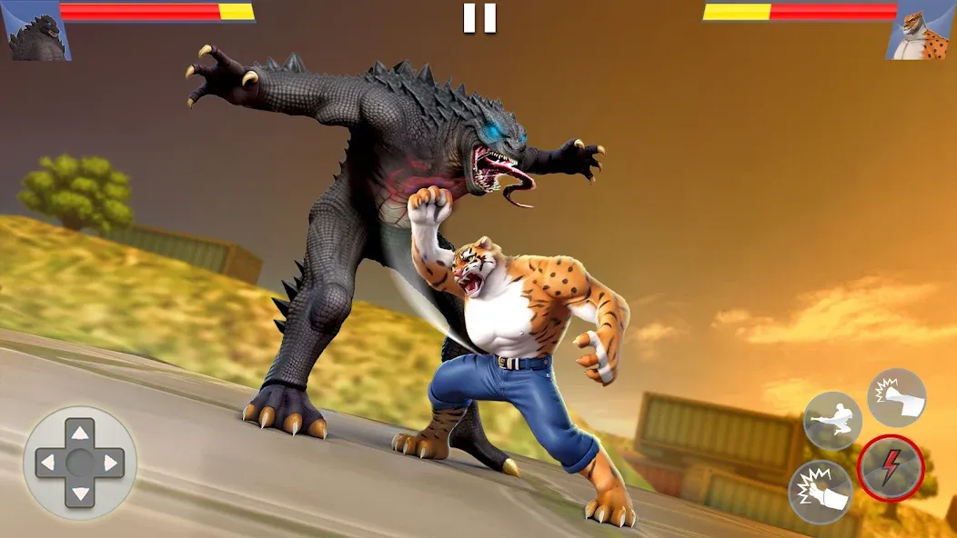 Взломанная Kung Fu Animal: Fighting Games (Кунгфу животное)  [МОД Unlocked] — стабильная версия apk на Андроид screen 1