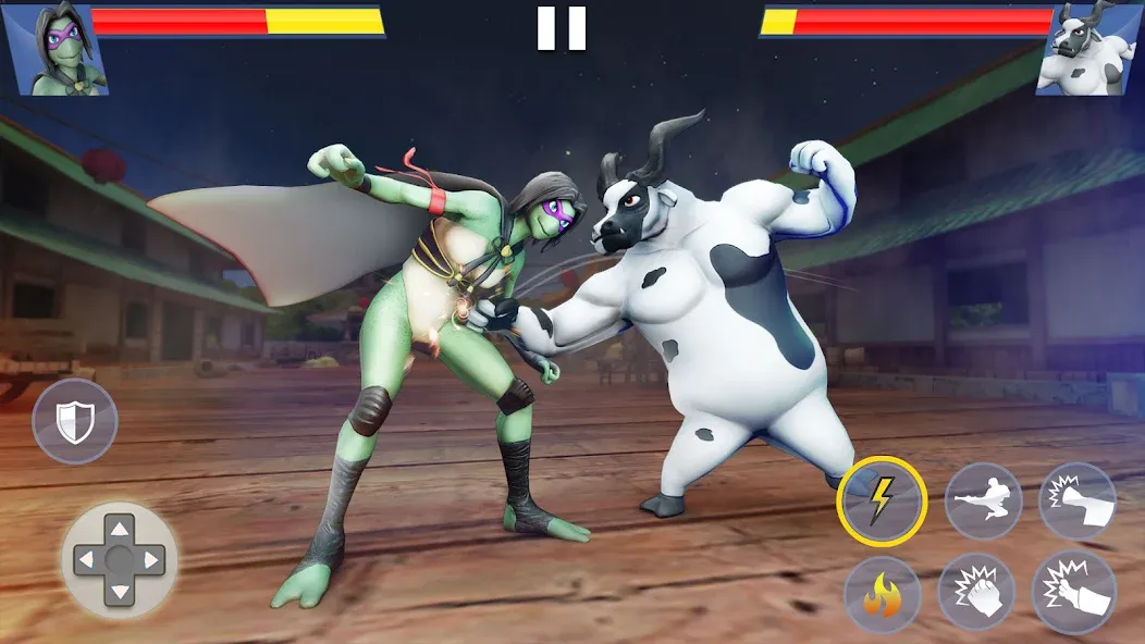 Взломанная Kung Fu Animal: Fighting Games (Кунгфу животное)  [МОД Unlocked] — стабильная версия apk на Андроид screen 3