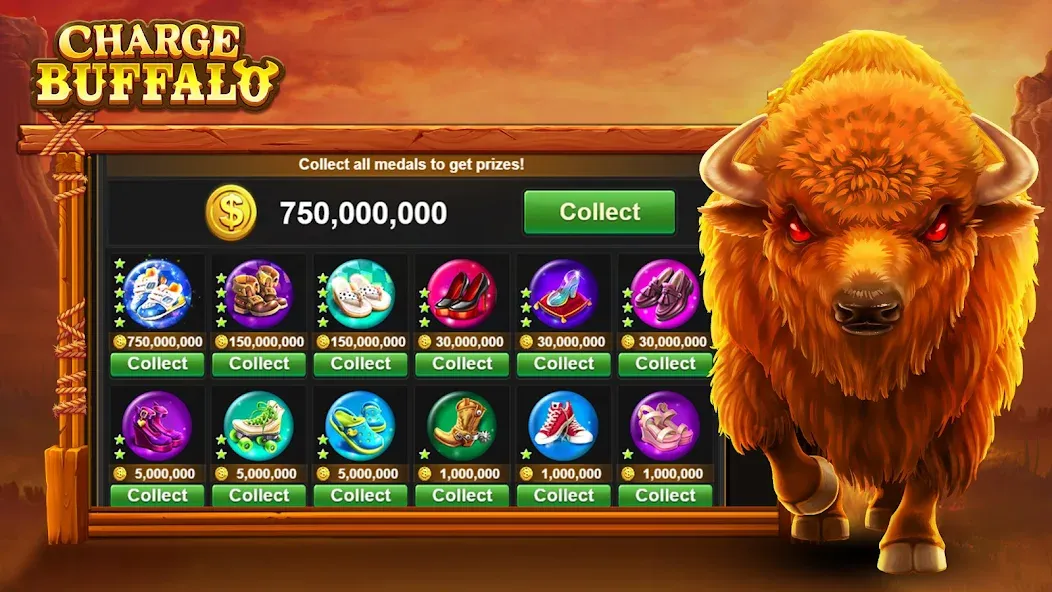 Взлом Charge Buffalo Slot-TaDa Games (Чардж Буффало Слот)  [МОД Бесконечные монеты] — стабильная версия apk на Андроид screen 5