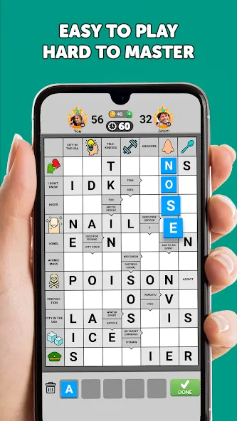 Взломанная Wordgrams — Crossword & Puzzle (Вордграмс)  [МОД Все открыто] — полная версия apk на Андроид screen 2