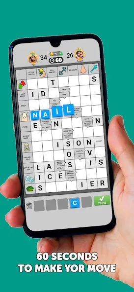 Взломанная Wordgrams — Crossword & Puzzle (Вордграмс)  [МОД Все открыто] — полная версия apk на Андроид screen 5