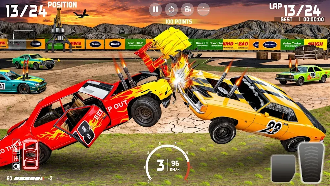 Скачать взломанную Demolition Derby: Car Games  [МОД Бесконечные монеты] — стабильная версия apk на Андроид screen 1